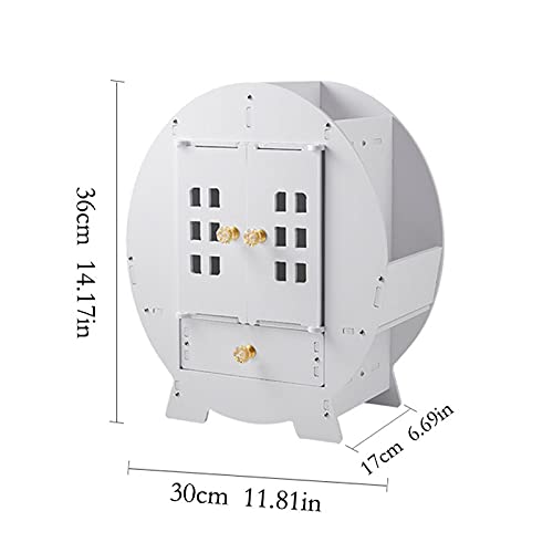 TOMYEUS Organizzatore di Trucco Scatola di immagazzinaggio cosmetico Desktop Grande capacità cosmetica Scatola con Porta Multi Funzione cassetto stoccaggio Rack stoccaggio Conservazione del Trucco