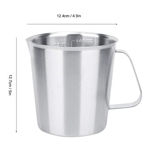 Jarra de espuma de leche antideslizante AMONIDA de 1000ml para un vertido estable 4