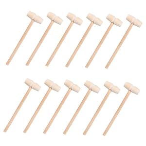 Magiclulu T9G3Z26 Mini-Holzhämmer 40 Stück