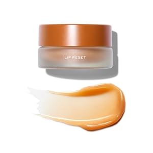 MAKE Beauty Lip Reset Overnight Lip Mask. Nourishing, Hydrating Lip Treatment for Dry, Flaky Lips. Plumps, Softens, and Smooths. Celestial Caramel Flavor