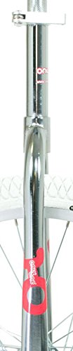 MONOCICLO QU-AX ONLYONE 20"LLANTA CROMADA CUBIERTA BLANCA COLOR PLATA - Image 5