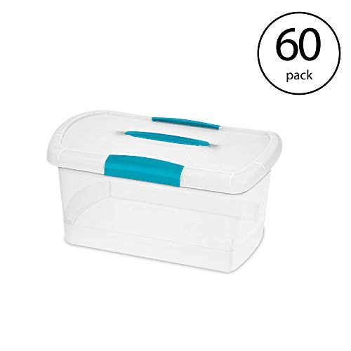 Sterilite Medium Nesting Showoffs Clear File Box W/ Latches (60 Pack) #TOP1