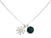 Produktbild Gemshine - Damen - Halskette - Anhänger - SCHNEEFLOCKE - 925 Silber - Smaragd - Grün - 1,3 cm