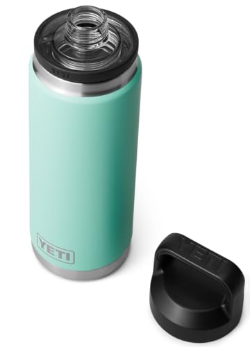 YETI Rambler Bottle Chug, Vaccum Insulated Stainless Steel Bottle with Leakproof Chug Cap, Seafoam, 26 oz (769 ml)