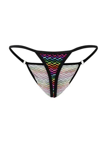 Body Aware Rainbow Satin Men's Bikini Thong - Sexy Underwear for Men2