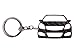 Price comparison product image BlackStuff Carbon Fiber Keychain Keyring Ring Holder Compatible with Vectra C Facelift 2005-2008 BS-800