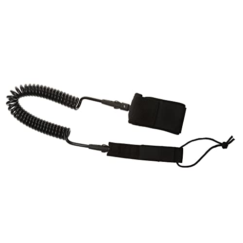 YIJU Trela ​​de Stand Up Paddle de 10 Pés - Windsurf Stand Up Paddle Leash - Preto