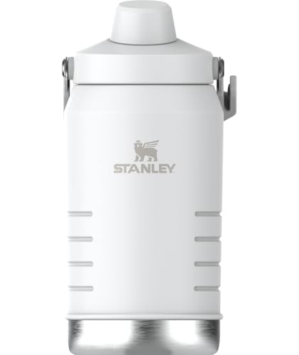 Image of Stanley IceFlow Fast Flow Jug with Handle 64 oz | Twist On Angled Spout Lid | Leakproof for Travel and Sports | Insulated Stainless Steel | BPA-Free | Frost 2.0