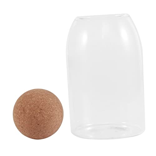 NAMOARLY 1 Pieza frasco de vidrio con alto contenido de boro Frascos de almacenamiento con tapas tarros de cristal hermético recipientes para alimentos almacenamiento de la cocina De madera