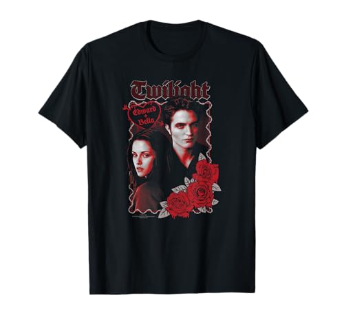 Twilight Saga Movies Edward and Bella Love with Roses T-Shirt