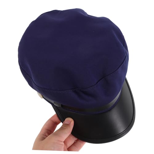 Unisex Flat Top Beret Hat for Spring Summer Breathable Casual Accessory for Students British Style Driving Daily Wear Dark Blue4