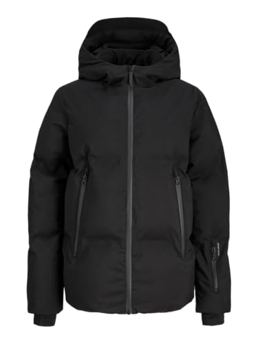 JACK & JONES JUNIOR Jcofusion Technical Puffer Jacket Jnr, Negro, Numeric_164, Negro, numeric_164