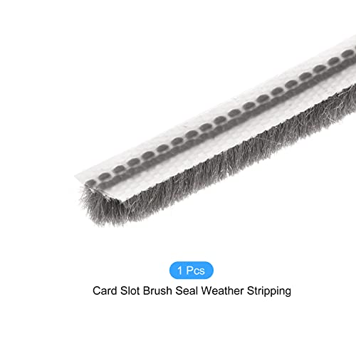 Metallixity Brush Seal Weather Stripping (9/32"X1/4"X32.8Ft), Card Slot Door Brush Strip - For Sliding Sash Door Window Wardrobe Seal #TOP5