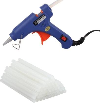 Sauran 40W With 30 Glue Sticks Hot Melt Glue Gun Blue Color For Art and Crafts, Diy,Kirigami,Paper,Plush Toys,Crafts,Wood,Box Standard Temperature Corded Glue Gun (0.7 cm)