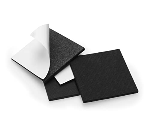 Image of Slipstick GorillaPads Non Slip Furniture Pads /Gripper Floor Protectors (Set of 4) 3 Inch Square Self Adhesive Rubber Stoppers for Furniture Legs, CB155