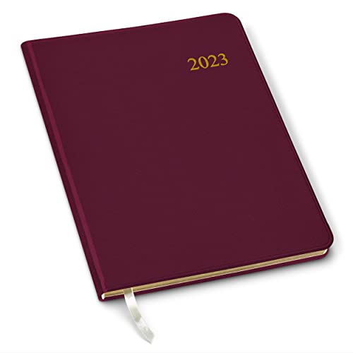 2023 Large Weekly Gallery Leather Planner - Key West Raspberry - 9.75X7.5" #TOP15