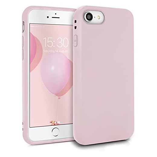 MyGadget Cover per Apple iPhone SE 2022/2020 / 7/8 - Custodia Protettiva in Silicone Morbido – Case TPU Flessibile - Ultra Protezione Antiurto - Rosa pallido