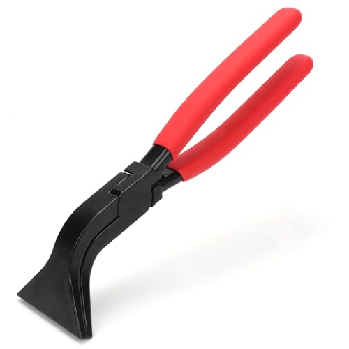 LYCXAMES Falzzange 45 Abkantzange Blechbiegezange Biegezange Breit 60 mm Blechzange Mit Rutschfestem Griff zum Biegen und Glätten von Blechen Rot