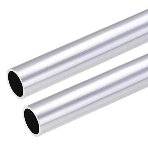 uxcell 6063 Aluminum Round Tube, 25mm OD 21mm Inner Dia 300mm Length Seamless Straight Tubing 2 Pcs by uxcell - Used condition - US$13.61