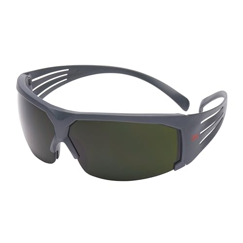 3M™ SecureFit™ SF650AS-EU Occhiali di protezione, montatura grigia, antigraffio, lenti da saldatura con gradazione 5.0 IR