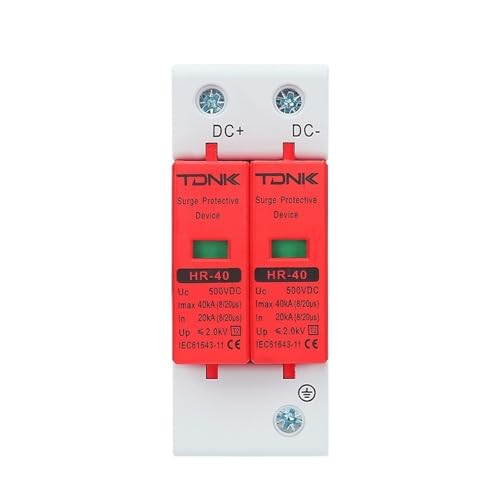 Protector de sobretensiones CC 1000V para sistemas solares fotovoltaicos y rayos