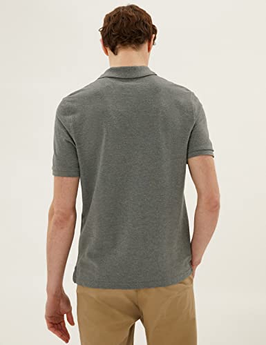 Image of Marks & Spencer Men's Regular Shirt (T28 5032M Grey S)
