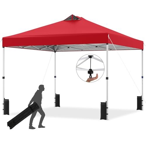 Image of Tangkula 10 x10 Ft Pop Up Canopy with Center Lock