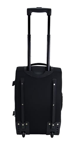 Valise Trolley Cabine Souple Vida VT607,2 Roullettes Multi Sangles d'attache (Gris chiné (Grey), S-Cabine 55x32.5x20cm -34L) – vue 4