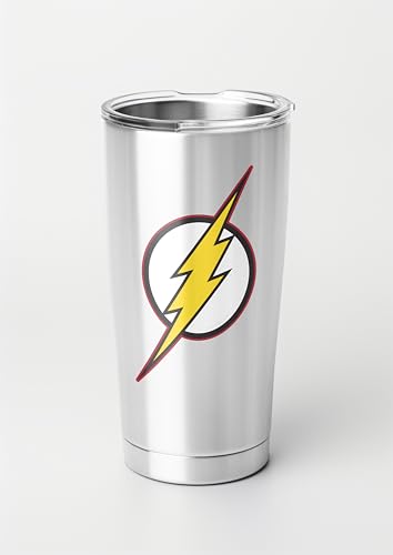 Image of Elektroplate The Flash and Logo Dynamic Car Decals Set of 3 | Officially Licensed DC Comics - Weatherproof Automotive Grade Sticker - Water Bottle, Laptop & More - Made in the USA