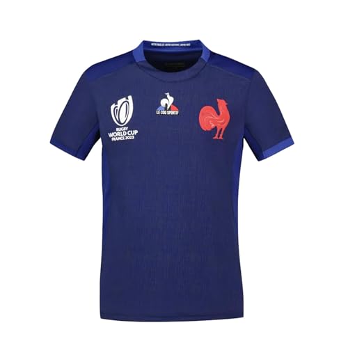Maillot Ffr Enfant Le Coq Sportif - T-Shirt Bleu Léger et Respirant Coupe du Monde