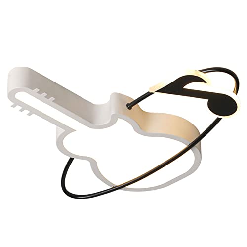 Plafonnier guitare LED ultra-mince pour chambre d'enfant lumineuse