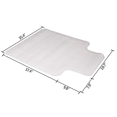 90 X 120 X 0.2Cm Pvc Home-Use Protective Mat For Floor Chair Transparent 48" X 36" Pvc Chair Desk Mat With Lip For Carpet, #TOP7