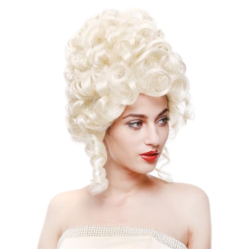 Coiffe bouclée de prestige pour reconstitution de costumes royaux