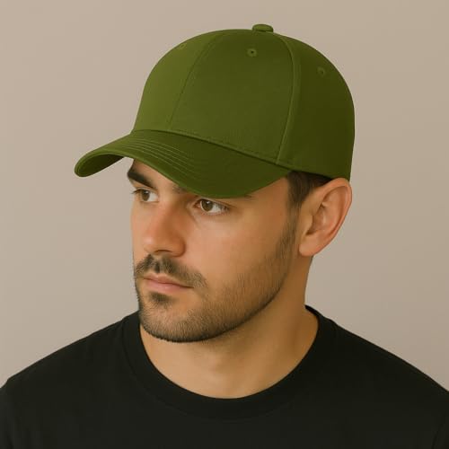 Image of Amazon Brand - Anarva Unisex Cotton Baseball Cap | Adjustable Strap | Breathable Eyelets | Sweatband | Casual Sports Cap for Men & Women