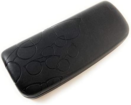 Hard Shell Eyeglass Case for Small Frame Reading Glasses Cheaters Bifocals and Children’s Small Size- Beautiful Gloss Diamond Cut Finish in Three Unisex Colors (Brown)