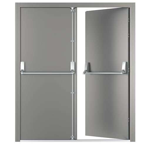 VIZ-PRO Quick Mount Fire Exit Door (Double) with Panic Bar
