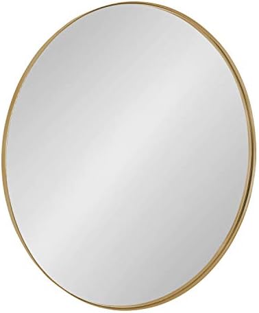 Kate and Laurel Rollo Modern Round Wall Mirror, 22 inch Diameter,...