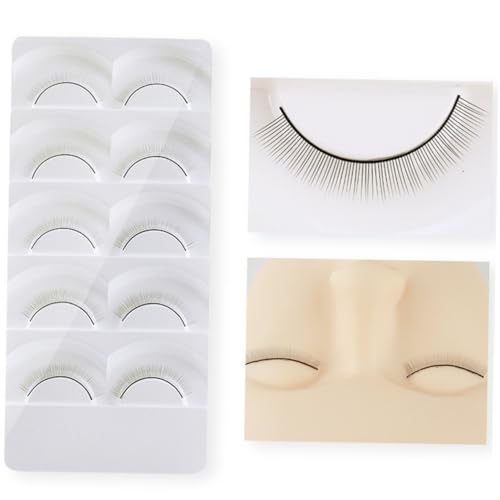 OSOLADY Eyelash Extension Accessory Kit Silicone Practice Head Model Lash Training Tools