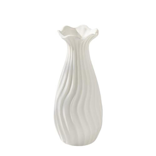 17.5cm Vaso di ceramica bianca in erba Vaso piccolo vassoio decorativo Vassoio Tavolo da pranzo per le nozze Camera da letto