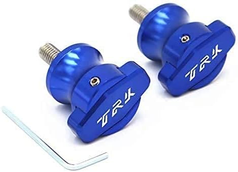 XYBZJPDurable Stylish Motorcycle Accessories fitTRK Logo Screws M6 Motorcycle Swingarm Spools Slider Perfect for Benelli fitTRK502 fitTRK 502 Jinpeng 502 2016 2017 Easy,Color:Orange (Color : Blue)