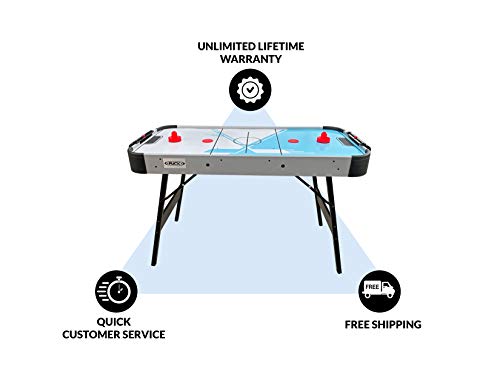 PUCK Frost 4-Foot Folding Air Hockey Table