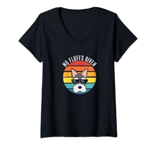 Mujer No Fluffs Given Scottish Terrier Perro Dueño Perros Raza Cachorro Camiseta Cuello V