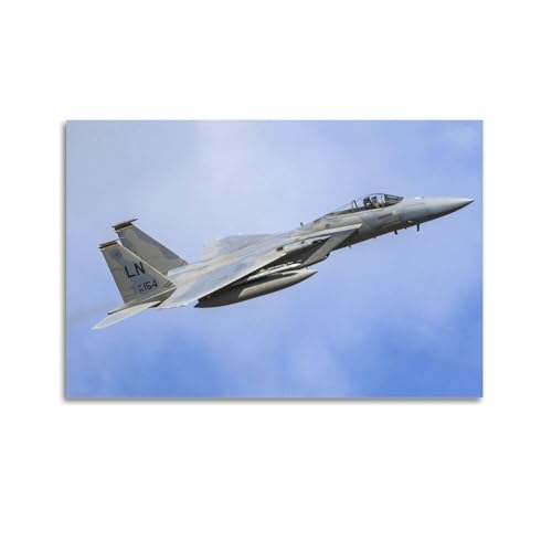 Fighter jet poster F-15 Eagle affiche avion de chasse militaire pour chambre