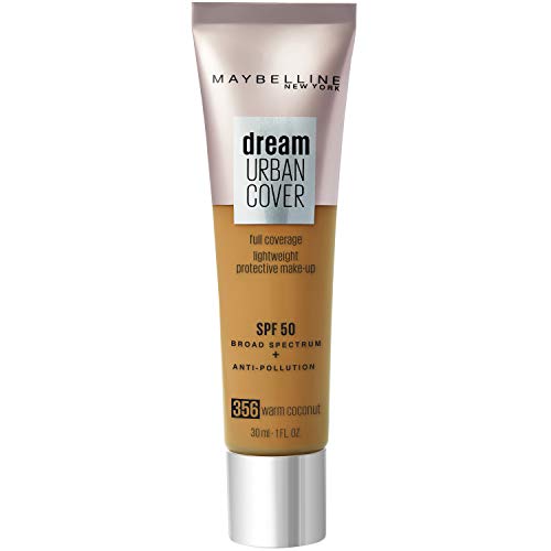 Maybelline Dream Urban Cover All-In-One Protective Makeup SPF 50 356 Warm Coconut