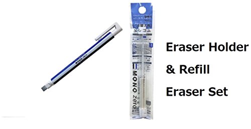 Tombow Mono Zero Eraser, Square Tip 2.3mm, Retractable & 2 Conformity Refills Value Set?with Our Shop Original Product Description?
