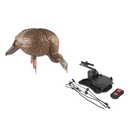 Avian-X HDR Feeding Hen Turkey Decoy with X-Factor Motion System – Realistic Blow-Molded Lifelike Standing Turkey, Durable Design, Integrated Stake & Carry Bag for Hunting