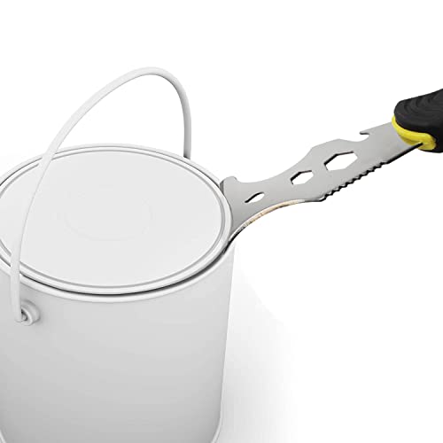 Multi-Painter's Stainless Steel Tool Spealloy Paint Scraper, Taping Knife,3 In. Putty Knife 15-In-1 Paint Scraper Hammer Head Soft Grip Handle Fixed Multi-Tool For Wood, Wallpaper Grout #TOP2