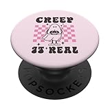 Photo Gallery creep it real ghost, stile retrò, stile vintage, per halloween popsockets popgrip adesivo Photo Gallery creep it real ghost, stile retrò, stile vintage, per halloween popsockets popgrip adesivo