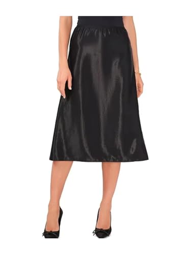 Vince Camuto Womens Gray Textured Unlined Pull On Elastic Waist Midi A-Line Skirt XS