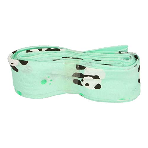 Schrägband/Einfassband Baumwolle mit Muster gefalzt 3m x 20mm 004- Pandabär Pastellgrün